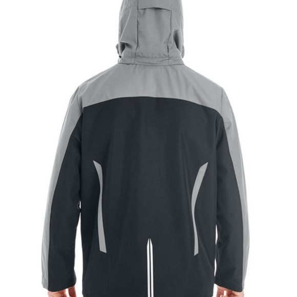 North End Apparel Interactive Colour Block Shell, Large, Black/Graphite/Red - Picture 10 of 10